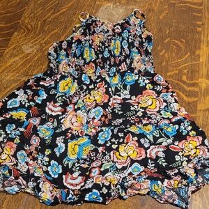 Rue21 Floral Mini Dress - Black, Yellow, Blue, Pink